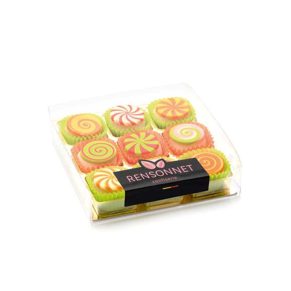 Rensonnet Marzipan Lollipop Cupcakes in Gift Box 145g